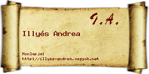 Illyés Andrea névjegykártya